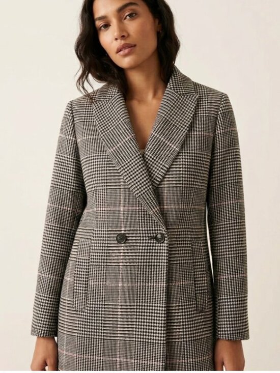 J. Crew Jackets & Blazers - J.Crew Daphne Topcoat 2P Plaid Wool Blend Academia Preppy Lightweight Spring